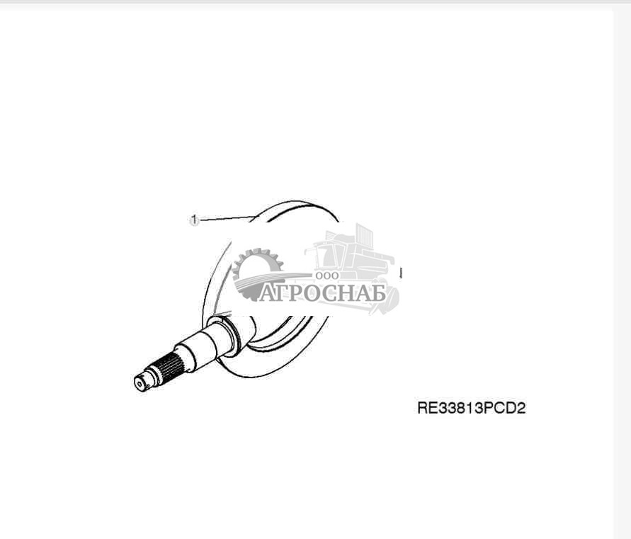 RE35711 Входн. кон. шест. и набор зубч. венц. 